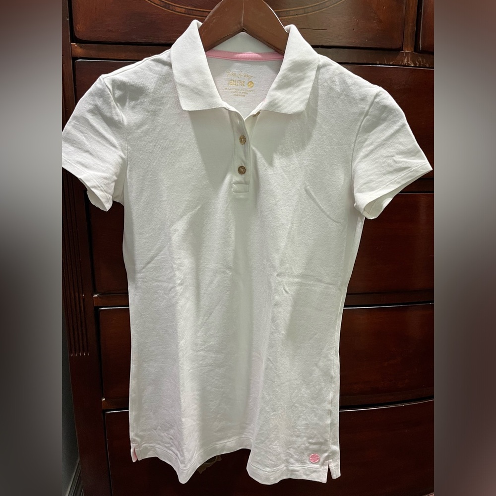 Lilly Pulitzer Luxletic White XS Polo Shirt